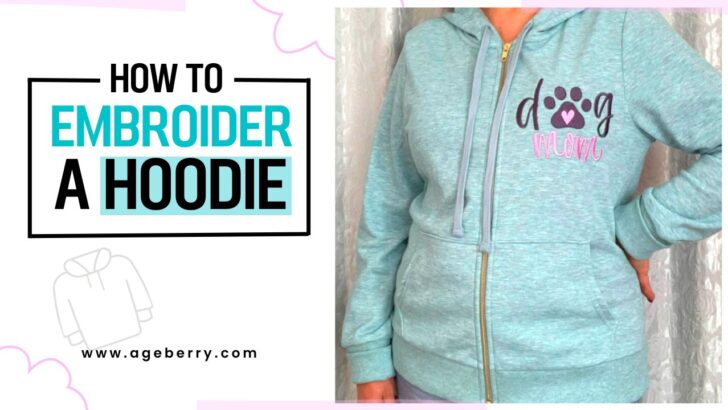 machine embroidery tutorial - how to embroider a hoodie