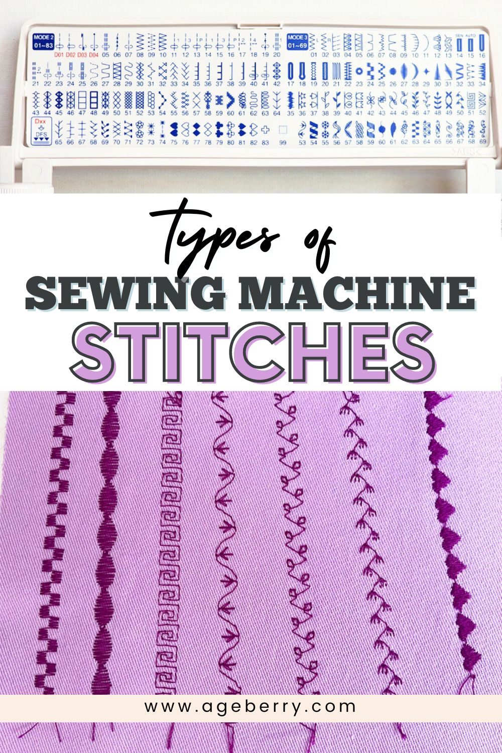 A Guide to Different Types of Sewing Machine Stitches