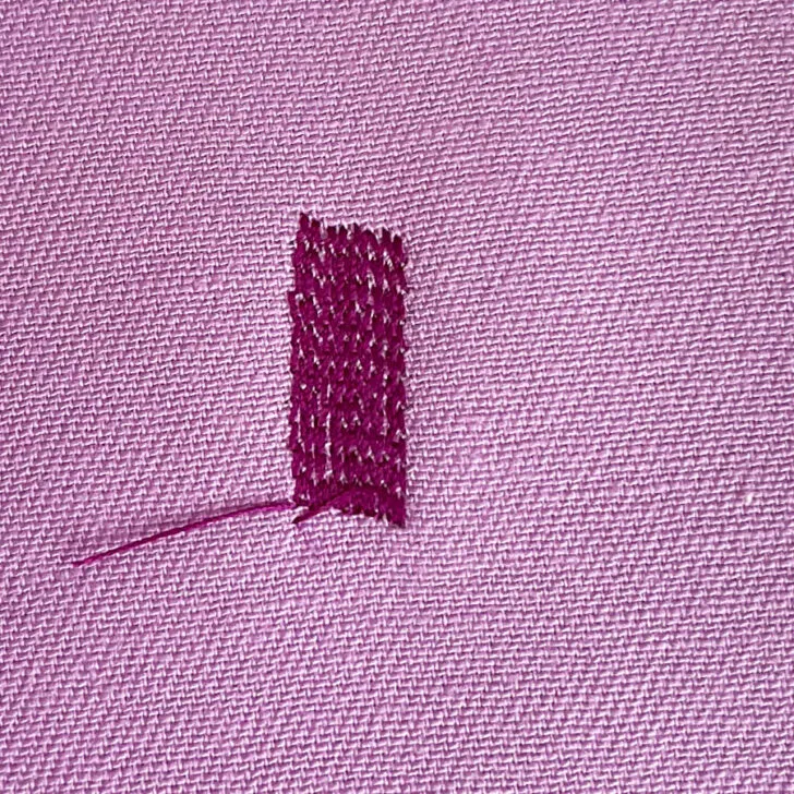 darning stitches