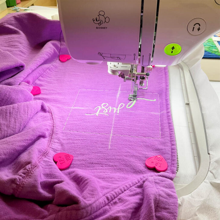 floating embroidery technique