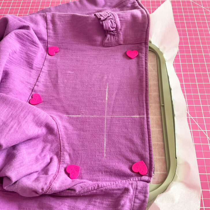 keep the fabric taut and in place during the embroidery process