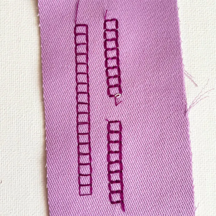ladder stitch