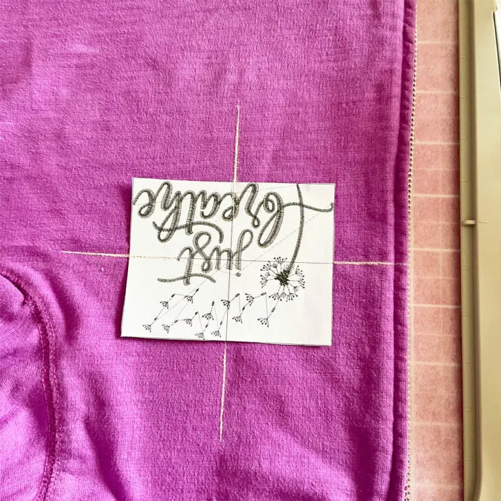 marked the center of the embroidery