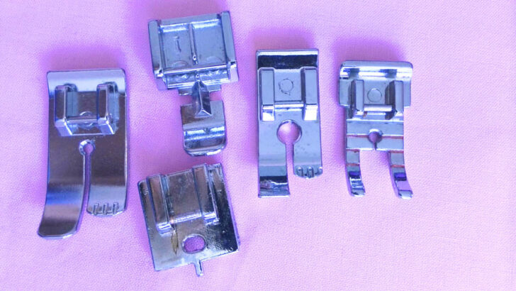 do not use a foot with small round opening or zipper foot