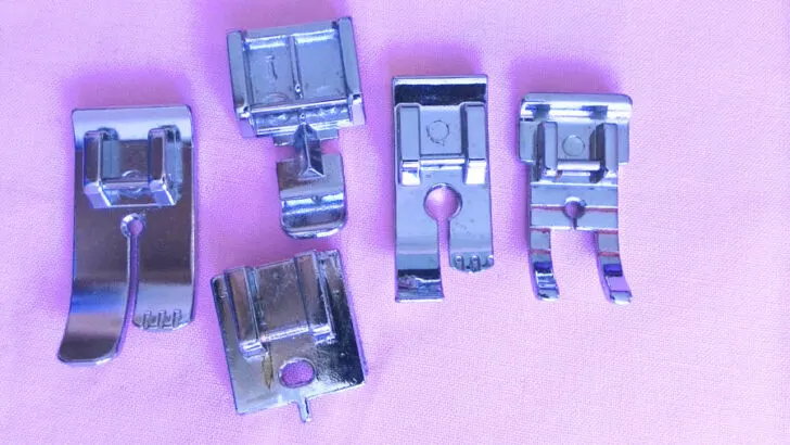 do not use a foot with small round opening or zipper foot
