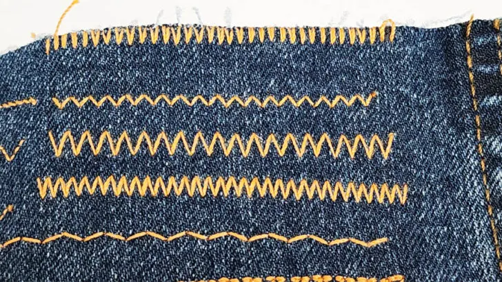 sewing zigzag on thick fabric