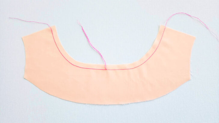 stay stitching a neckline