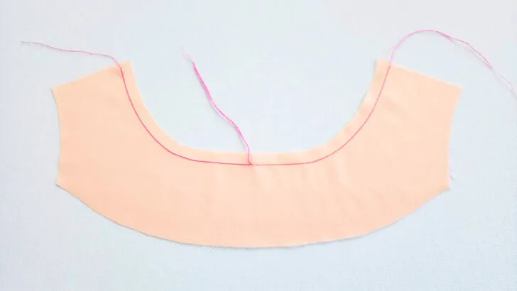 stay stitching a neckline