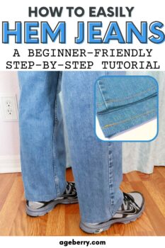How to Easily Hem Jeans at Home. A Beginner-Friendly Step-by-Step Tutorial