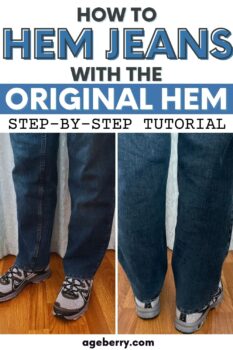 How to Hem Jeans with The Original Hem