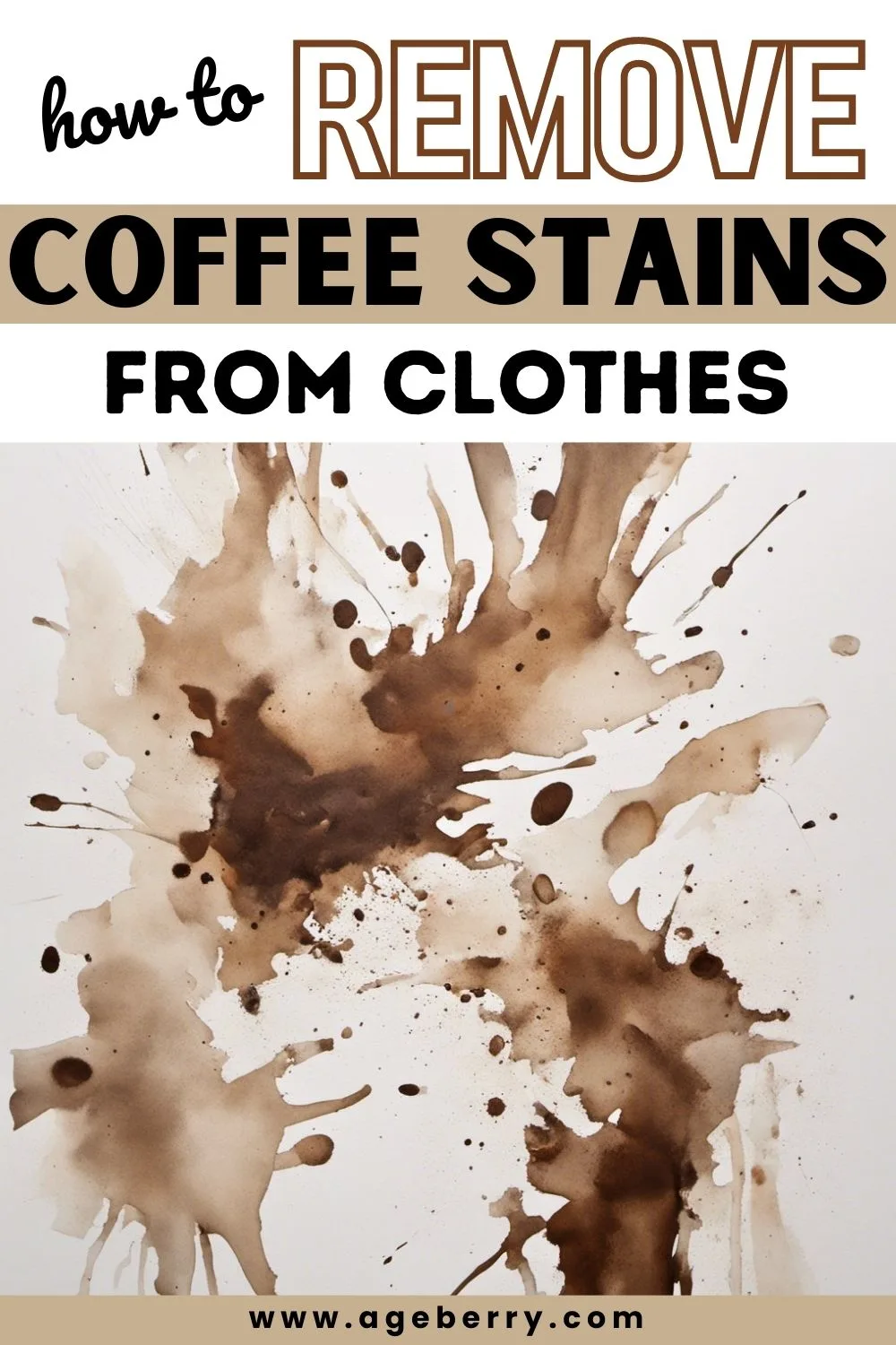 How to remove coffee stains from clothes