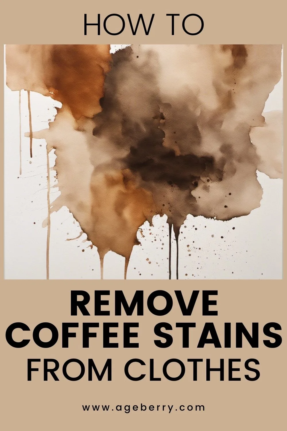 How to remove coffee stains from clothes