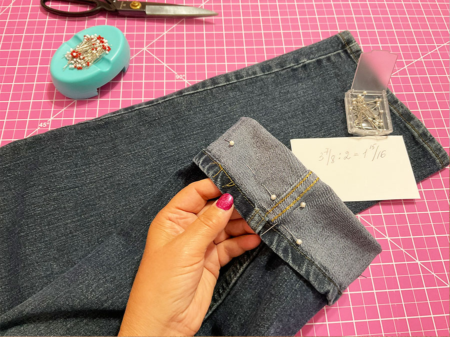 How to Hem Jeans with The Original Hem