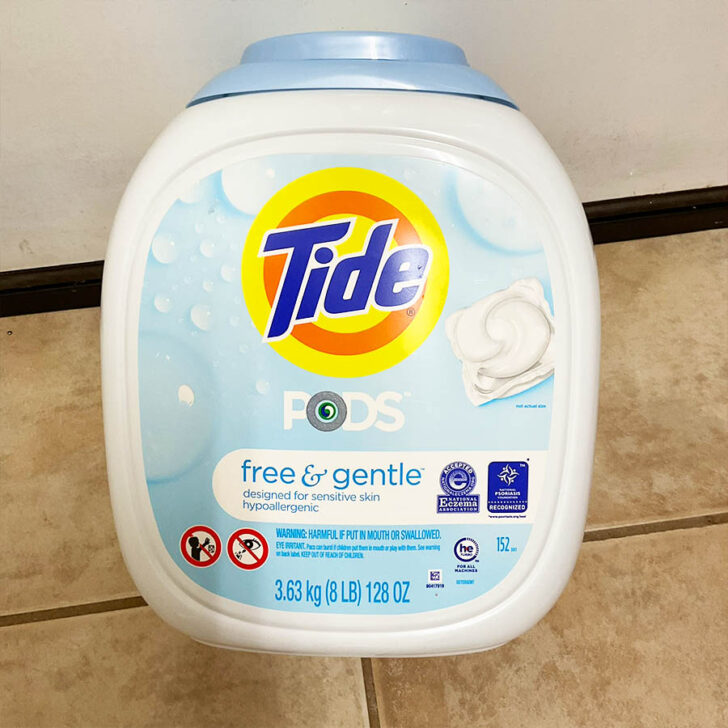 Tide pods detergent