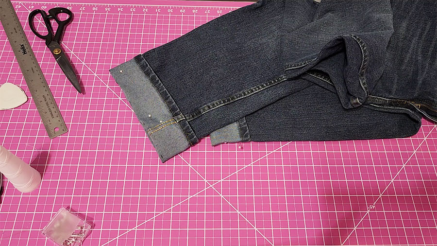 You can press the new fold to create a crisp edge before stitching.