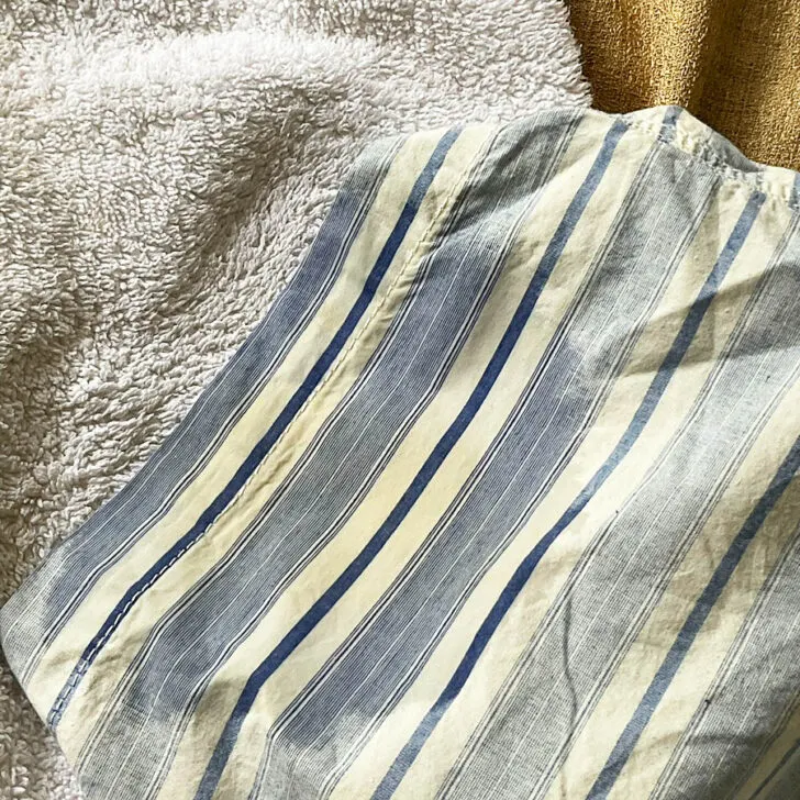 coffee stain lightened after using Hydrogen Peroxide