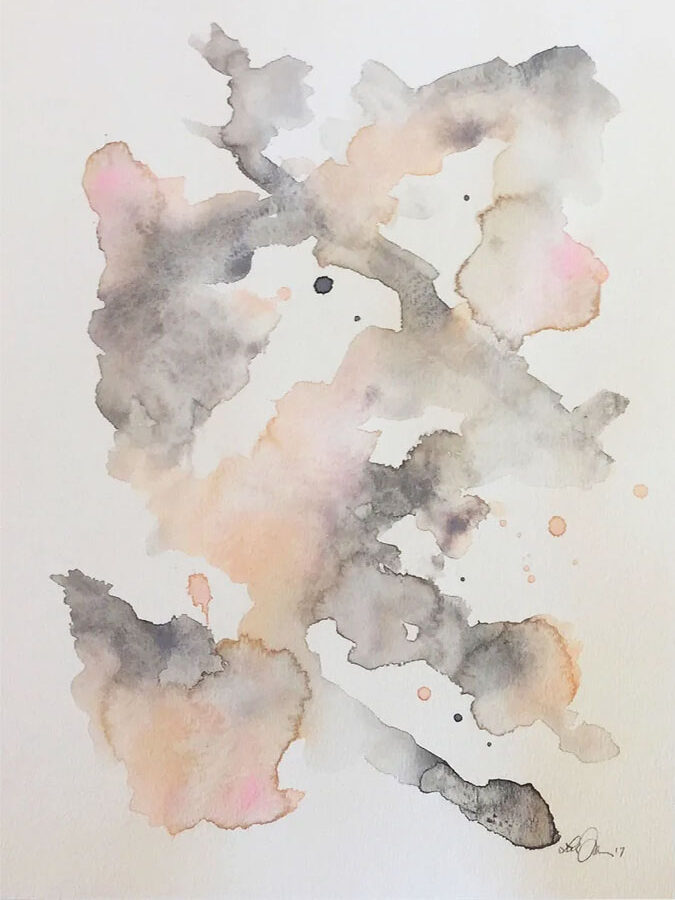 abstract watercolor painting on etsy