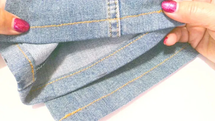 turn your jeans right side out and give them a final press