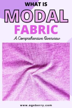 Modal fabric pin