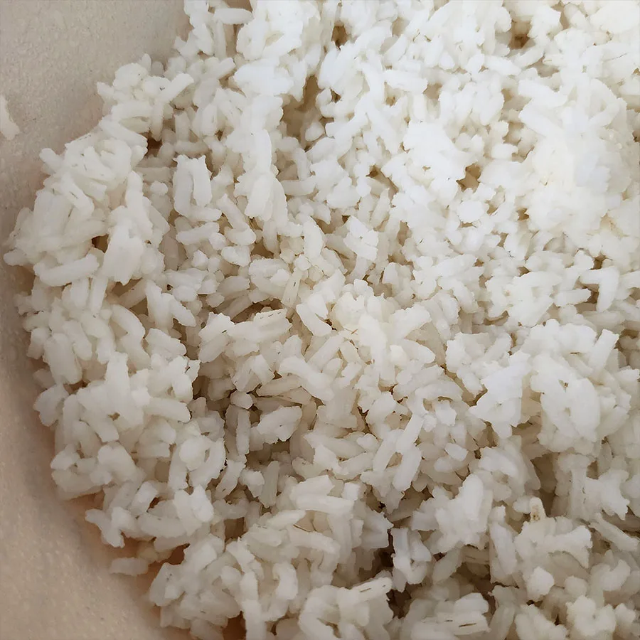cool cooked rice