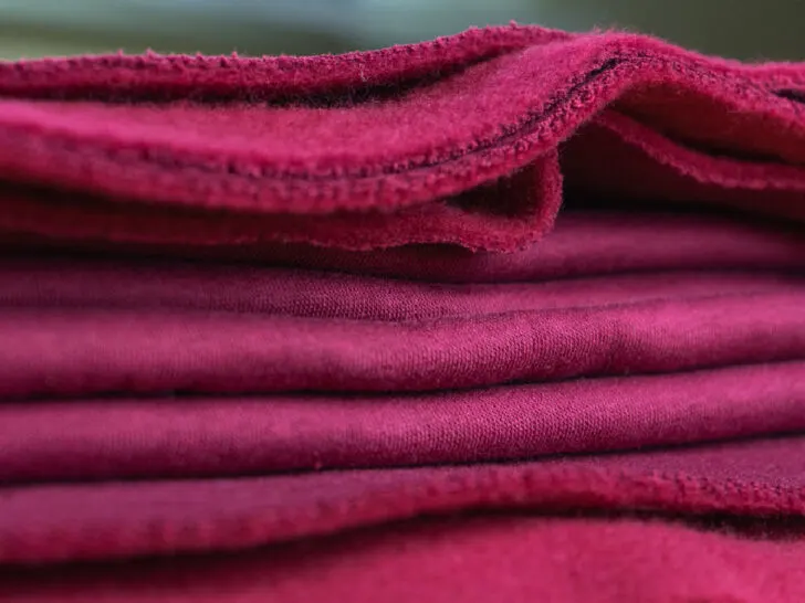 fleece fabric for a sweatshirt