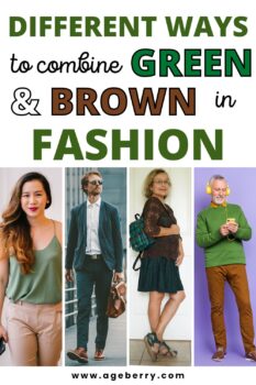 Green and Brown Outfit in Fashion