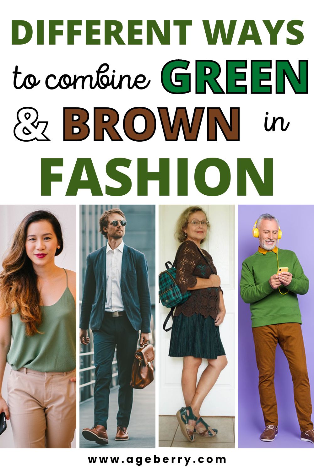 Discover the Many Ways to Combine Green and Brown in Fashion Discover the Many Ways to Combine Green and Brown in Fashion - dark green sweater outfit