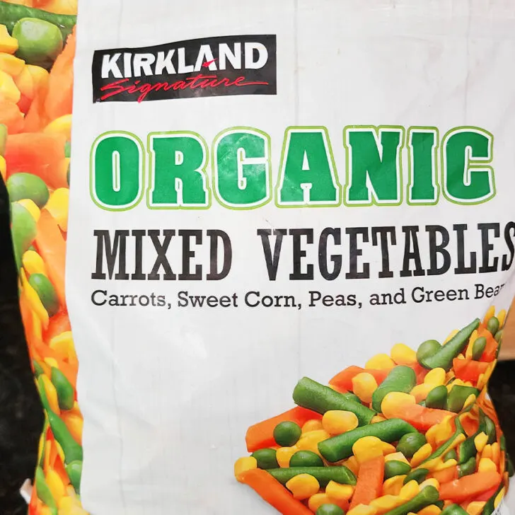 Kirkland organic mixed vegetables