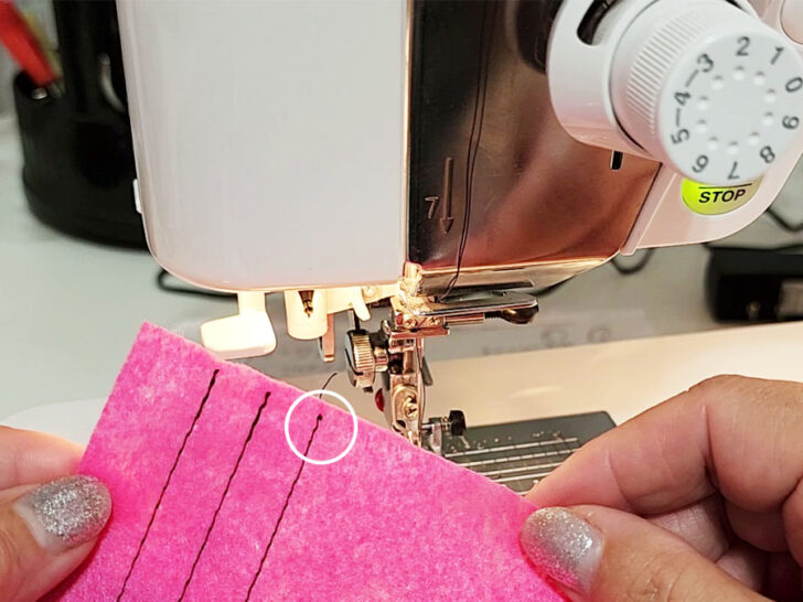 lock stitch used in sewing machines
