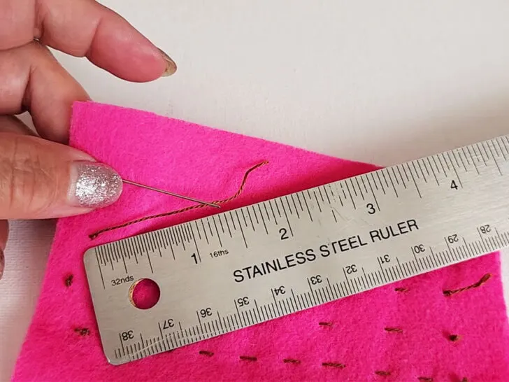 tail should be at least three inches long to allow for a loop