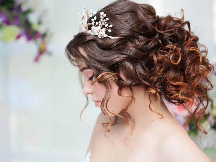 woman wearing a tiara-like headband