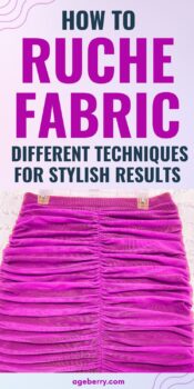 How to Ruche Fabric Different Techniques for Stylish Results pinterest