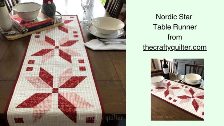 Nordic star table runner