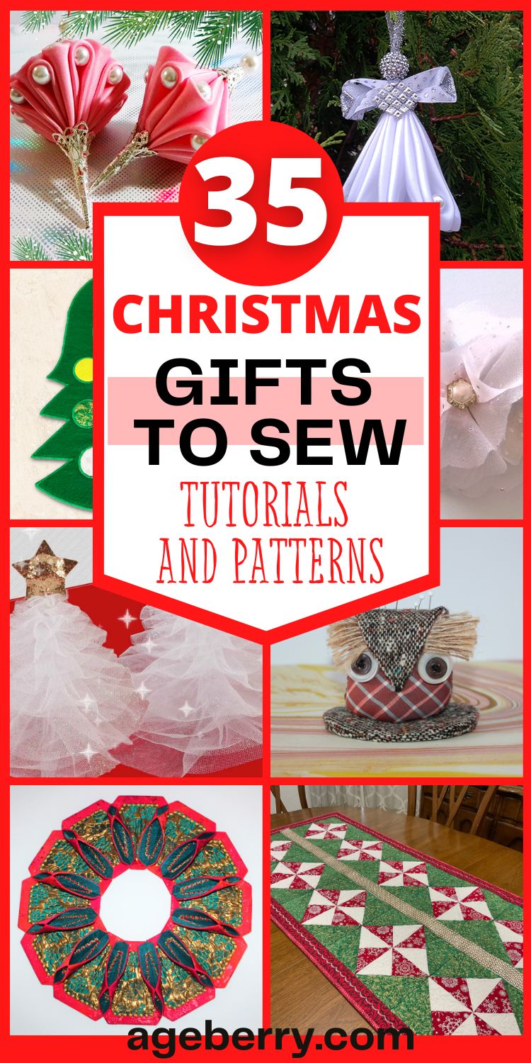 tutorials and patterns for Christmas gifts to sew