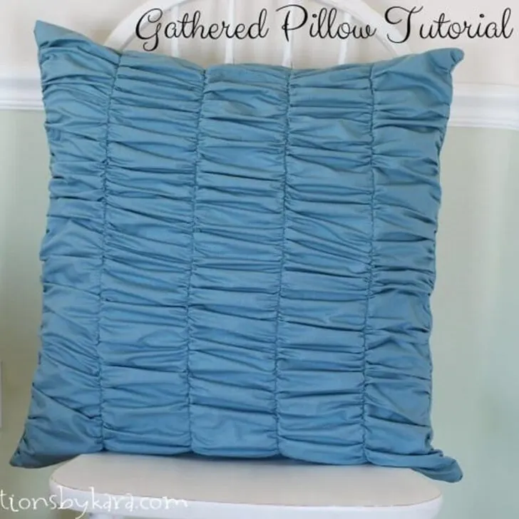 gathered pillow