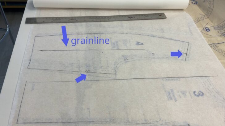 transfer all markings and grainline