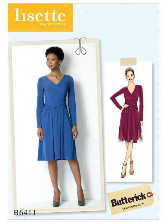 ruched dress pattern from Butterick