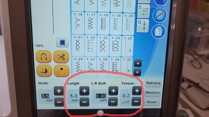 settings for a basting stitch on my sewing machine