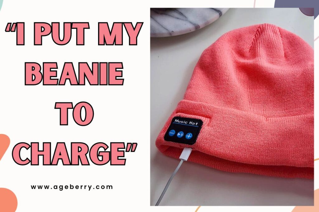 I put my beanie to charge fb pin