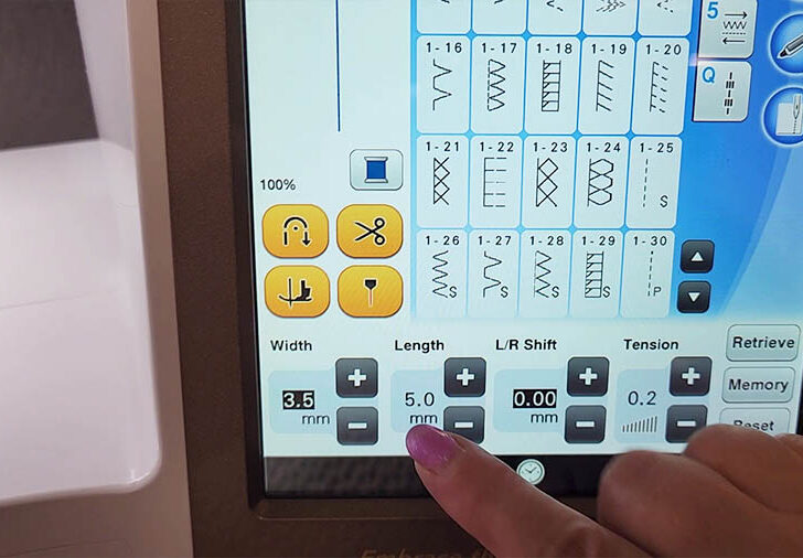 Adjust your sewing machine to the longest straight stitch setting