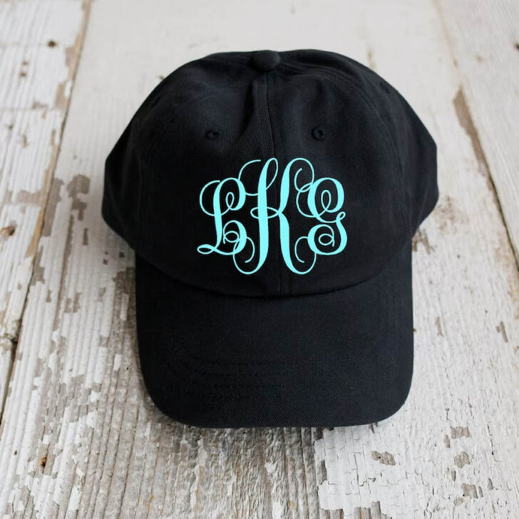 Embroidered Monogram Baseball Hat