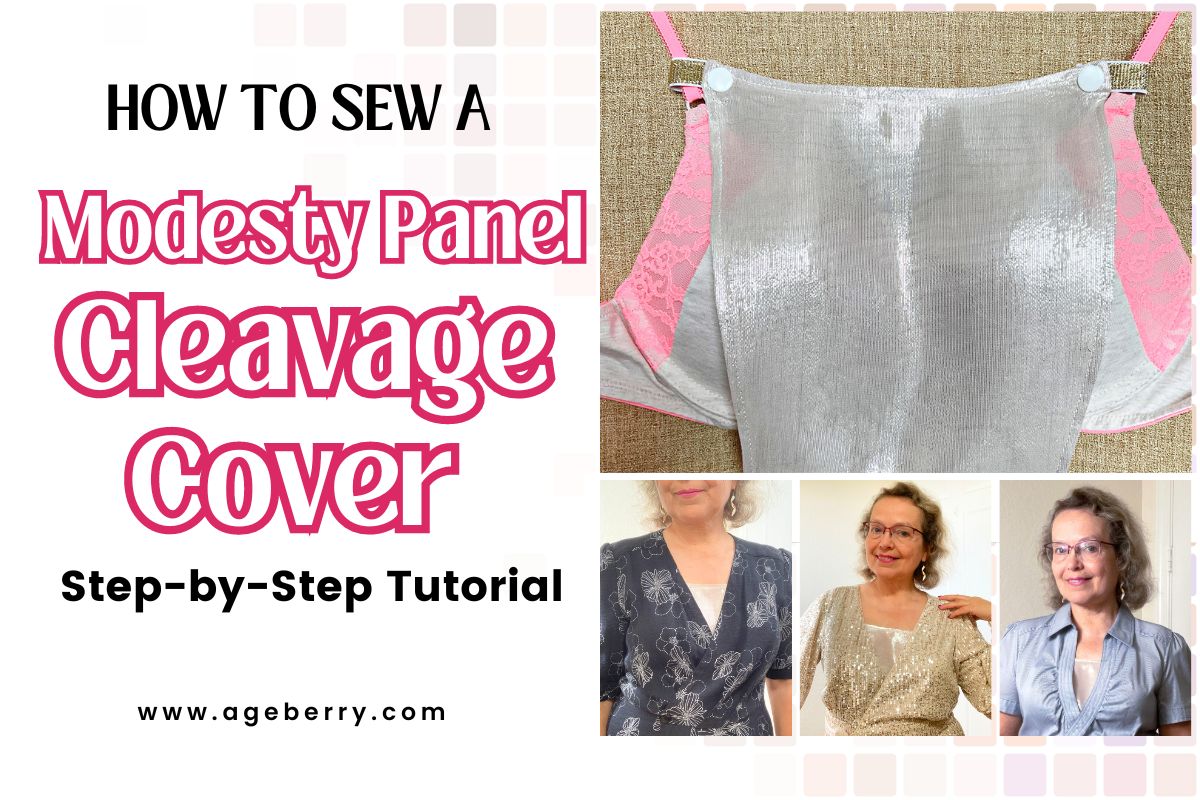 How to Sew a Modesty Panel Cleavage Cover Step by Step Tutorial