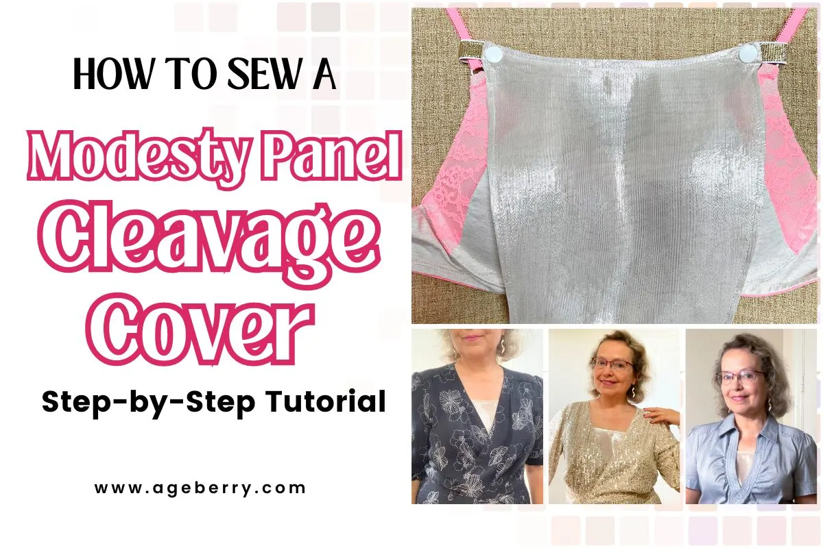 How to Sew a Modesty Panel Cleavage Cover Step-by-Step Tutorial fb