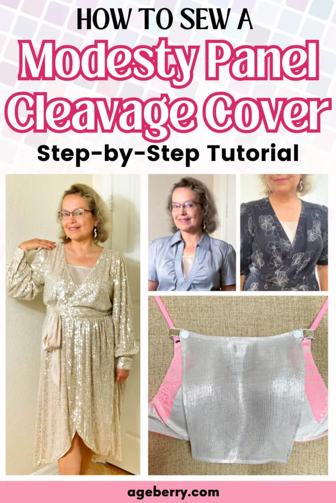How to Sew a Modesty Panel Cleavage Cover: pinterest