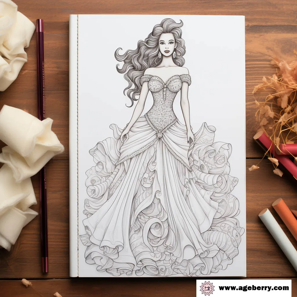 Dress Coloring Pages: Connecting the Dots Between Coloring, Fashion and