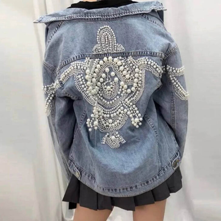 Women Boho Pearls Jacket