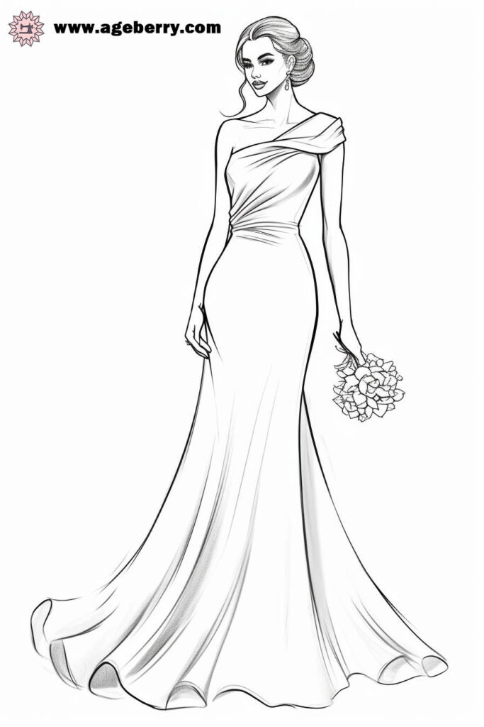 evening gown dress coloring page (32)