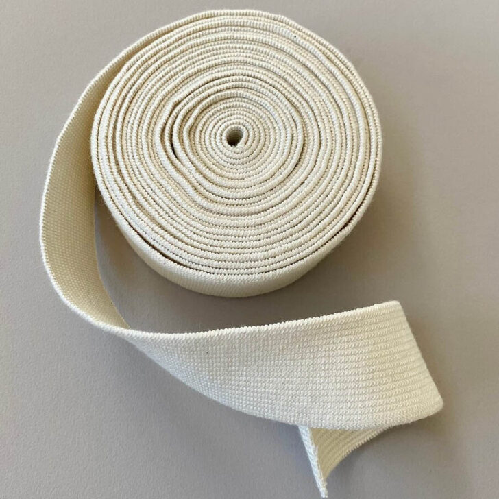 Bio Elastics - 28mm Natural Rubber Organic Cotton