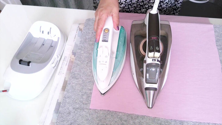 Cordless irons are usually lightweight and smaller in size