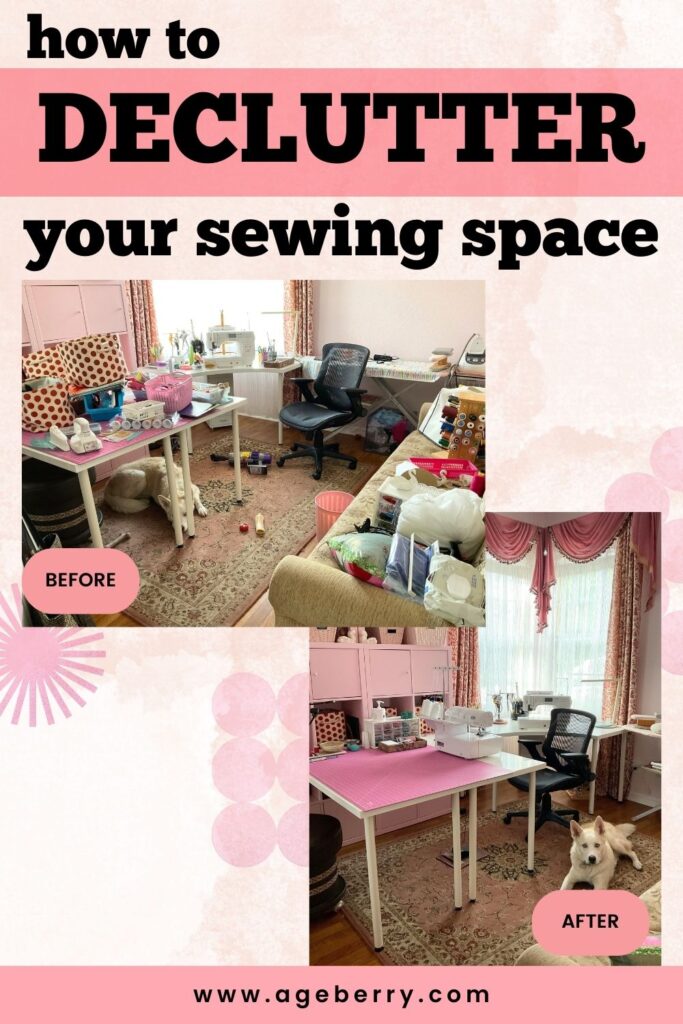 How to declutter your sewing space pinterest